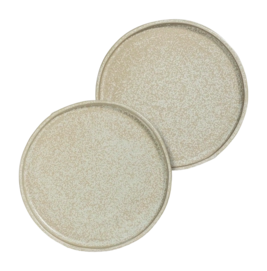 Bord Mette Ditmer Sand Grain Plate Straw (Set van 2)