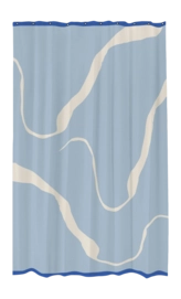Douchegordijn Mette Ditmer Nova Arte Light Blue / Off-White (150 x 200 cm)