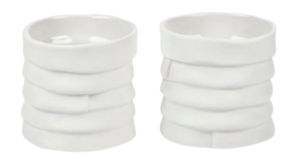 Theelichthouder Mette Ditmer Ribbon Off-White (Set van 2)