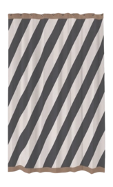Douchegordijn Mette Ditmer Diagonal Dark Grey (150 x 200 cm)