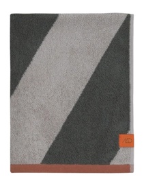Handtuch Mette Ditmer Diagonal Dark Olive (50 x 90 cm)