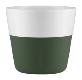 Lungo Tumbler Eva Solo Coffee Cup White Olive (2er-Set)