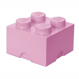 Opbergbox Lego Brick 4 Lichtroze