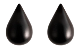Haakje Normann Copenhagen Dropit Black 7,7 cm