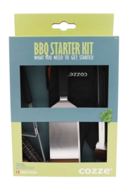 BBQ Gereedschap Cozze Zwart (4-Delig)