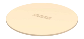 Pizzasteen Cozze 17 inch Roterende Pizzaoven Crème Ø42,5 x 1 cm