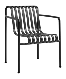 Tuinstoel HAY Palissade Dining Armchair Anthracite Powder Coated Steel