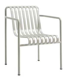 Tuinstoel HAY Palissade Dining Armchair Sky Grey Powder Coated Steel