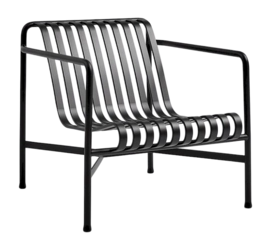 Tuinstoel HAY Palissade Lounge Chair Low Anthracite