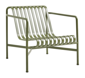 Tuinstoel HAY Palissade Lounge Chair Low Olive Powder Coated Steel