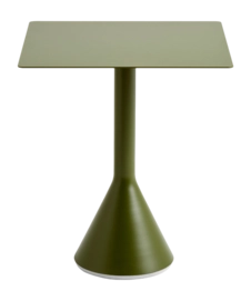 Tuintafel HAY Palissade Cone Table Olive Powder Coated Steel (65 x 65 x 74  cm)