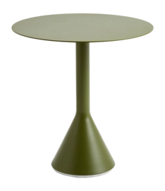 Tuintafel HAY Palissade Cone Table Olive Powder Coated Steel (Ø70 x 74  cm)
