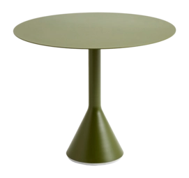 Tuintafel HAY Palissade Cone Table Olive Powder Coated Steel (Ø90 x 74  cm)