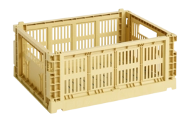 Aufbewahrungsbox HAY Colour Crate Golden Yellow Medium