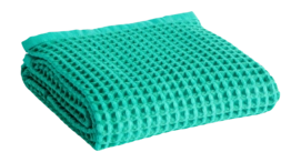 Douchelaken HAY Waffle Emerald Green 70 x 140 cm
