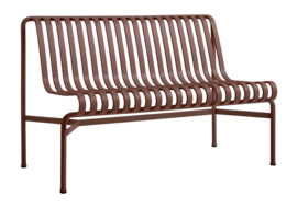 Tuinbank HAY Palissade Dining Bench W/O. Armrest Iron Red Powder Coated Steel