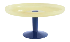 Serveerschaal HAY Display Light Yellow And Dark Blue Ø26,5 x 13 cm
