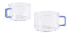 Tasse HAY Brew Jade Light Blue 200 ml (Set von 2)