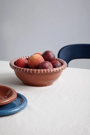 Barro Salad Bowl L natural with stripes