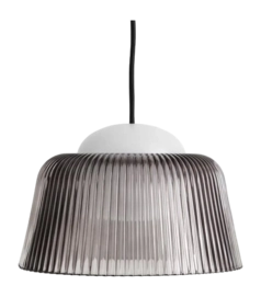 Lampe Suspendue HAY Brim Smoked Grey Ø24,5