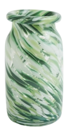 Vase HAY Splash Green Swirl Small