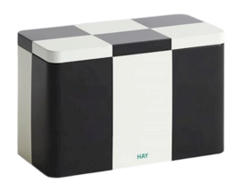 Blechdose HAY Medium Black / Off-White