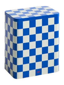 Tin Container HAY Large Blue / Off-White