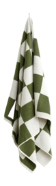Handdoek HAY Check Organic Matcha (50 x 90 cm)