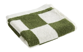 Washandje HAY Check Organic Matcha
