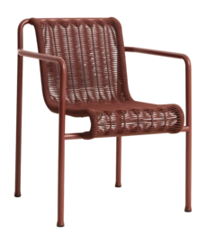Tuinstoel HAY Palissade Cord Dining Armchair Iron Red Powder Coated Steel