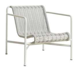 Tuinstoel HAY Palissade Cord Lounge Chair Low Sky Grey Powder Coated Steel