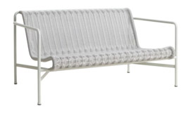Tuinbank HAY Palissade Cord Lounge Sofa Sky Grey Powder Coated Steel