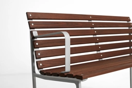 2---AE460-E227_Traverse Dining Bench w. arm heat treated oiled ash_detail 01