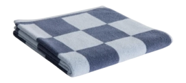Serviette de Bain HAY Check Organic Steel Blue (70 x 136 cm)