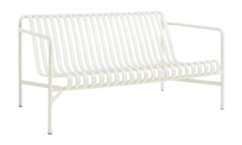 Garden bench HAY Palissade Lounge Sofa Cream White Powder Coated Steel