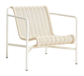 Tuinstoel HAY Palissade Cord Lounge Chair Low Cream White