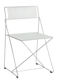 Stoel HAY X-Line Chair Hot Galvanised Base Chalk White