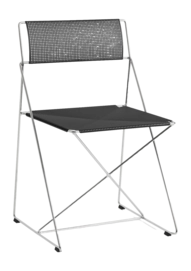 Stoel HAY X-Line Chair Chromed Base Indoor Black
