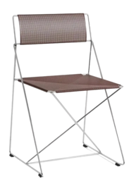 Stoel HAY X-Line Chair Chromed Base Indoor Iron Red