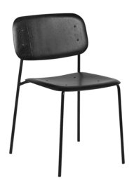 Stoel HAY Soft Edge40 Black Powder Coated Steel 4 Leg Base Standard Glider Black