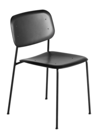 Stoel HAY Soft Edge45 Black Powder Coated Steel 4 Leg Base Standard Glider Black