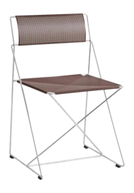 Stoel HAY X-Line Chair Hot Galvanised Base 2.0 Iron Red