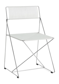 Stoel HAY X-Line Chair Chromed Base Indoor 2.0 Chalk White
