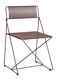Stoel HAY X-Line Chair Iron Red Powder Coated Steel Base Iron Red