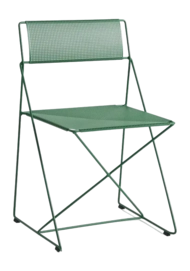 Stoel HAY X-Line Chair Leek Green Powder Coated Steel Base 2.0 Leek Green