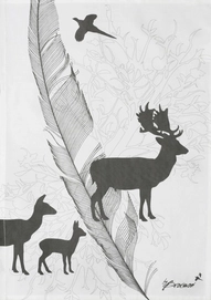 Theedoek By Brorson Fallow Deer