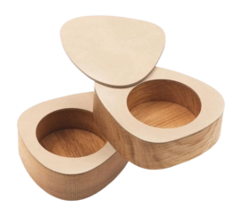 Peffer- und Salzset Lind DNA Curve Salt & Pepper Nupo Sand (2er-Set)