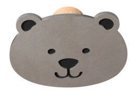 Haakje Lind DNA Bear Dot Nupo Light Grey/Steel Anthracite
