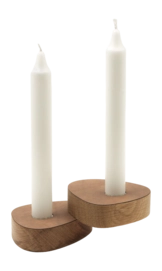 Kerzen Lind DNA Curve Nupo Nature (2er-Set)