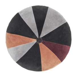 Sierkussenhoes Cozy Cushions Noir, Granit Ø 40 cm
